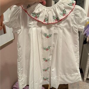 Smocked Christmas dress 24m